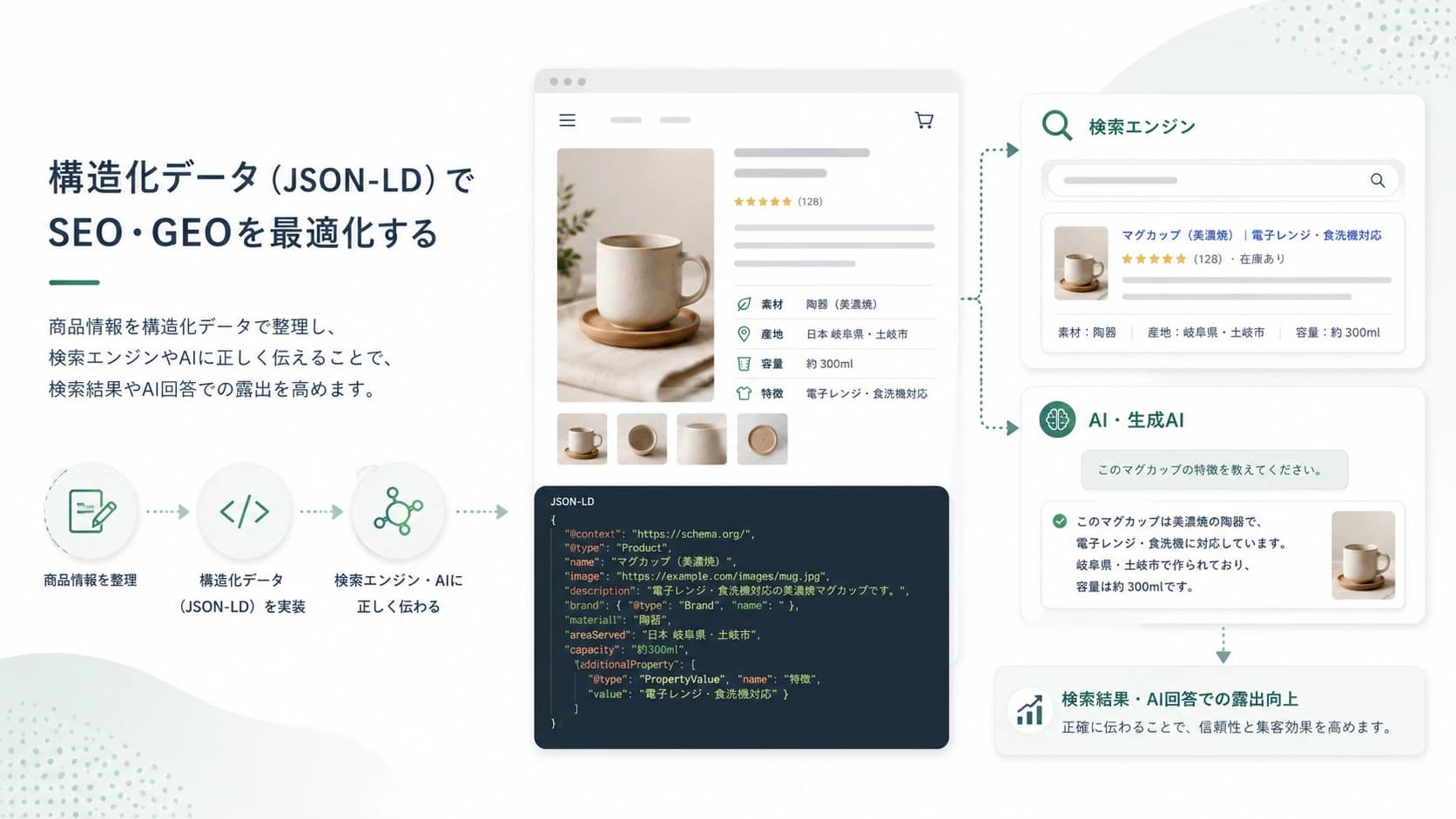 構造化データ(JSON-LD)でSEO・GEOを最適化する